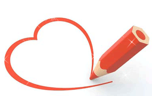 Gif animé coeurs déssin